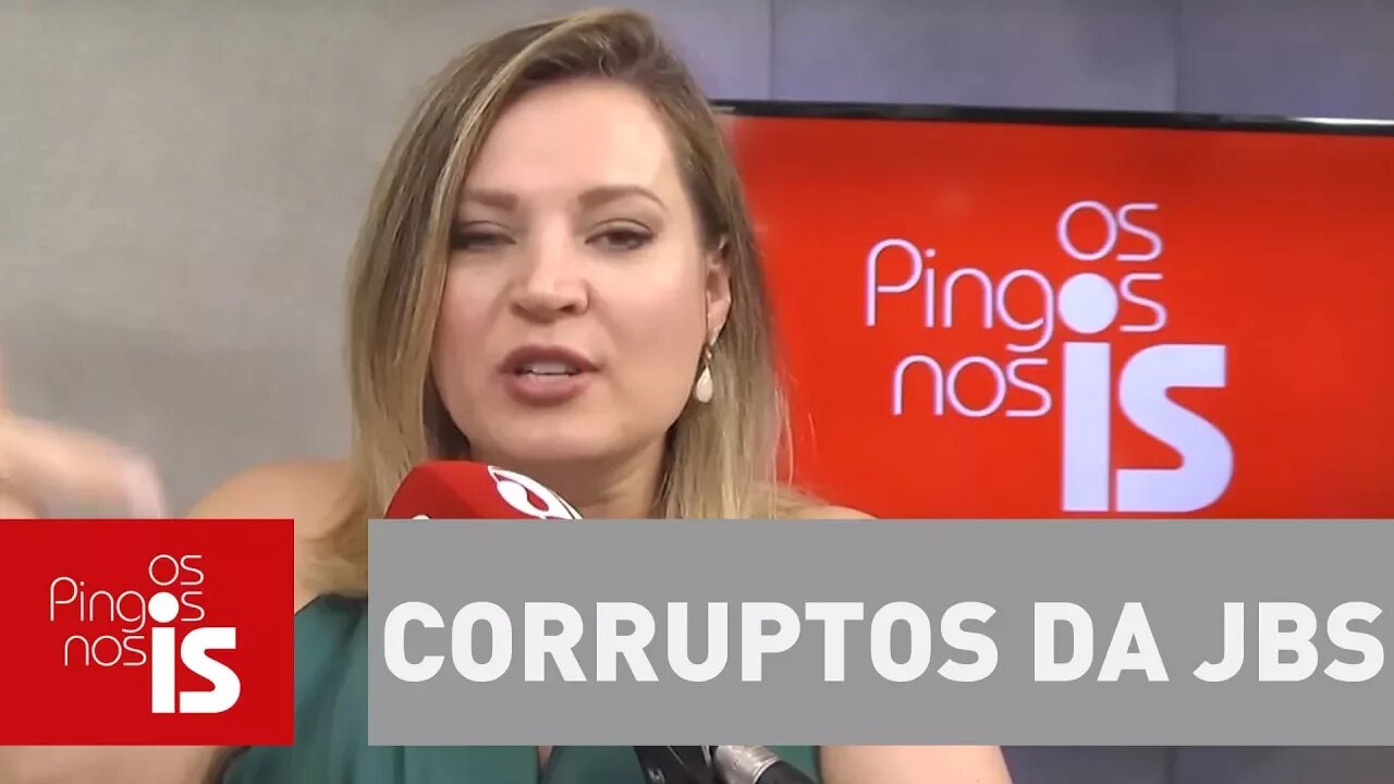 Joice - Piada: corruptos da JBS querem processar BNDES, uma das vítimas