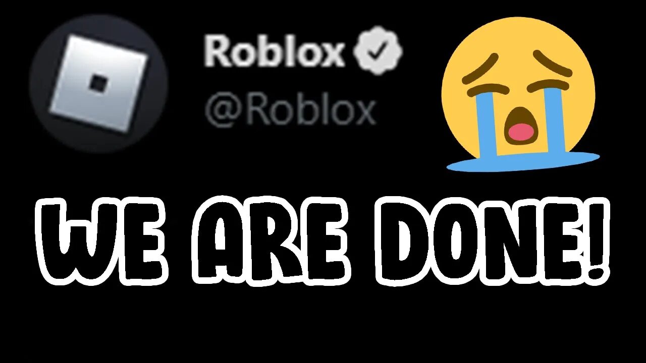 Roblox IS SHUTING DOWN!