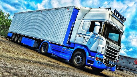 The SCANIA R500 V8 BIG TURBO BULGARIAN POWER transporting BRAKE PADS to TURKEY | ETS 2 Gameplay