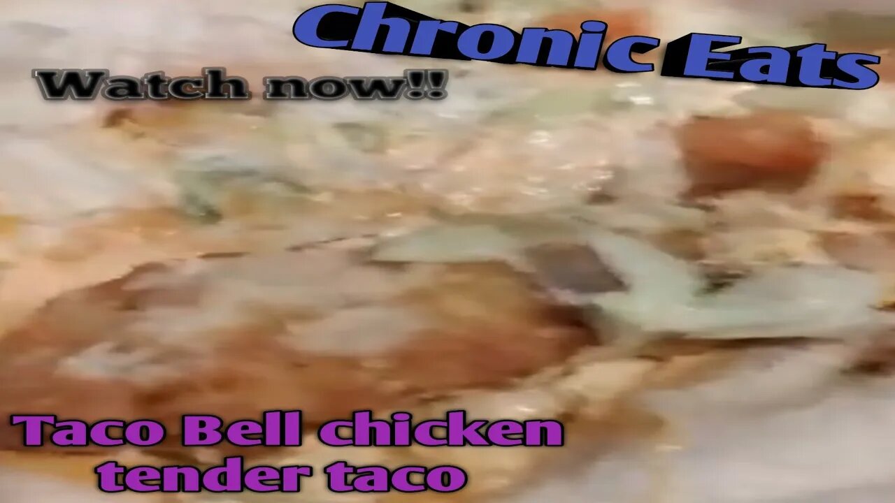 The fine art of a delicious fast food chicken tender taco