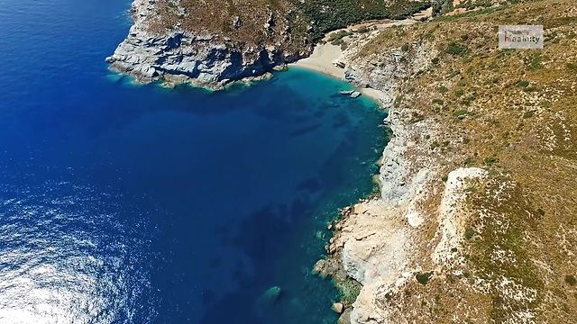 Remote Greek village captured by drone