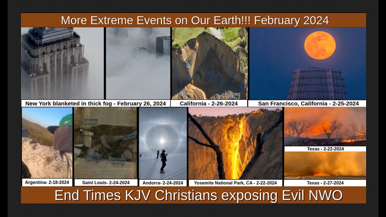 More Extreme Events on Our Earth!!! February 2024