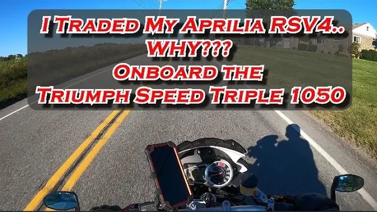 I Traded My Aprilia RSV4... WHY??