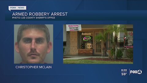 Homeless man charged with two armed robberies