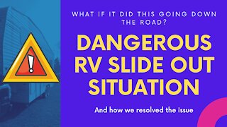 Dangerous RV "slide out" situation and resolved it with a DIY side-out controller.