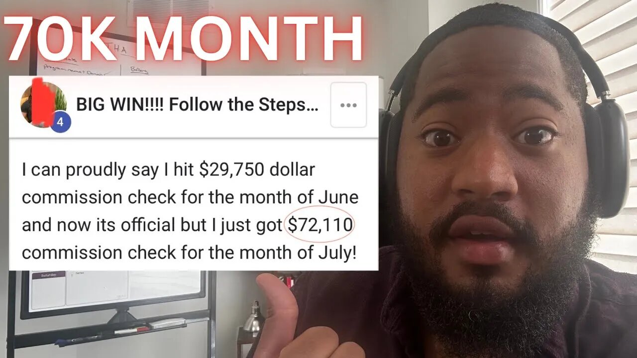 He made $70,000 in 1 month remote closing