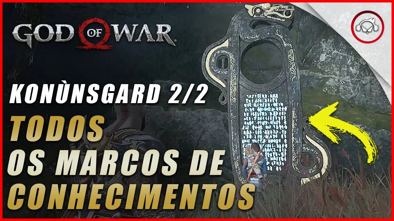 God of war, A localização de todos os Marcos de Conhecimentos em Konùnsgard | Super dica