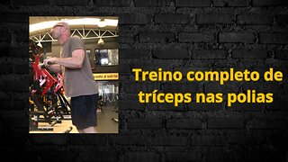 Treino completo de tríceps só com polias