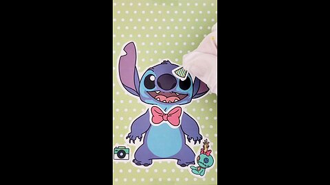 Crafting DIY Sticker Faces: Stitch and Friends Adventure #diy #sticker #stitch #crafting