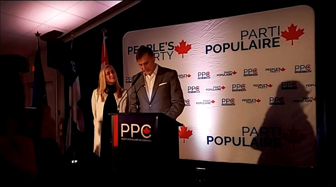 Défaite Maxime Bernier discours 2019
