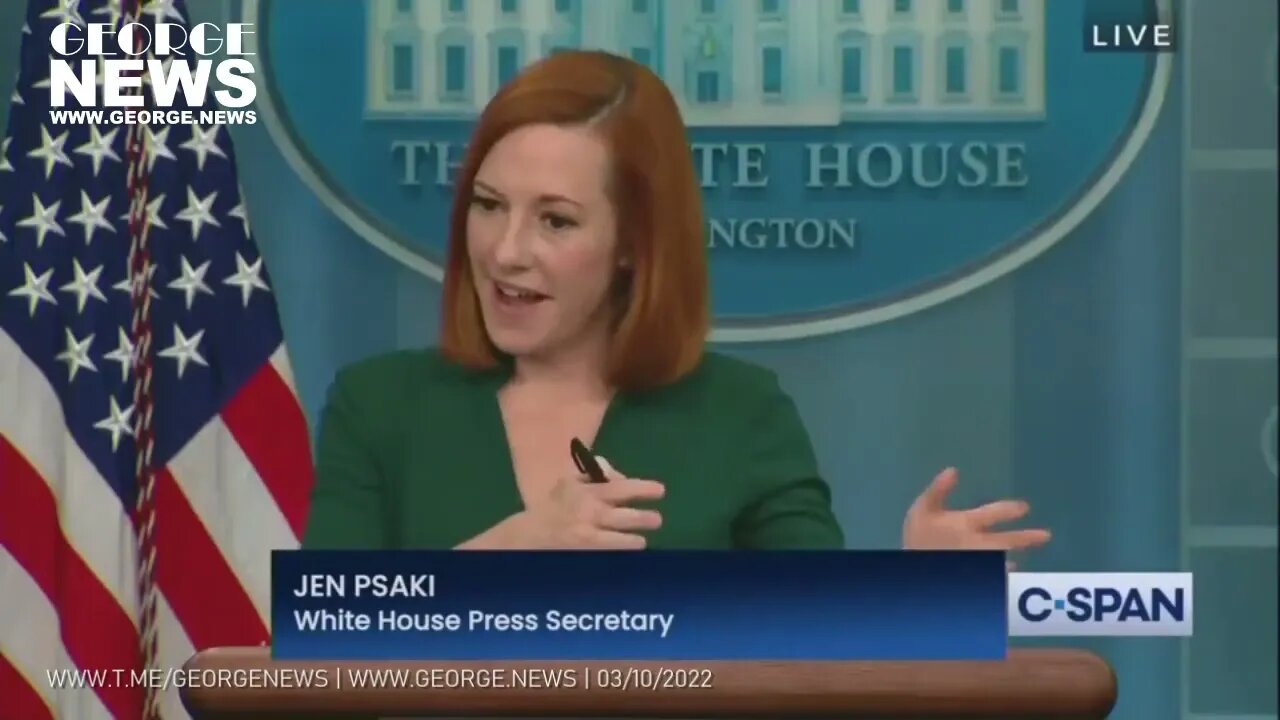 The White House is blaming Vladimir Putin for everything! Psaki crumbles 03/10/2022