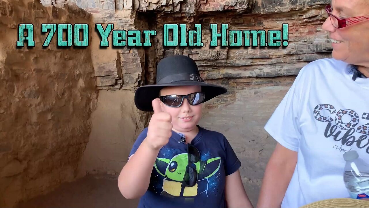 A Walk Up to the Lower Cliff Dwelling at Tonto National Monument in Arizona