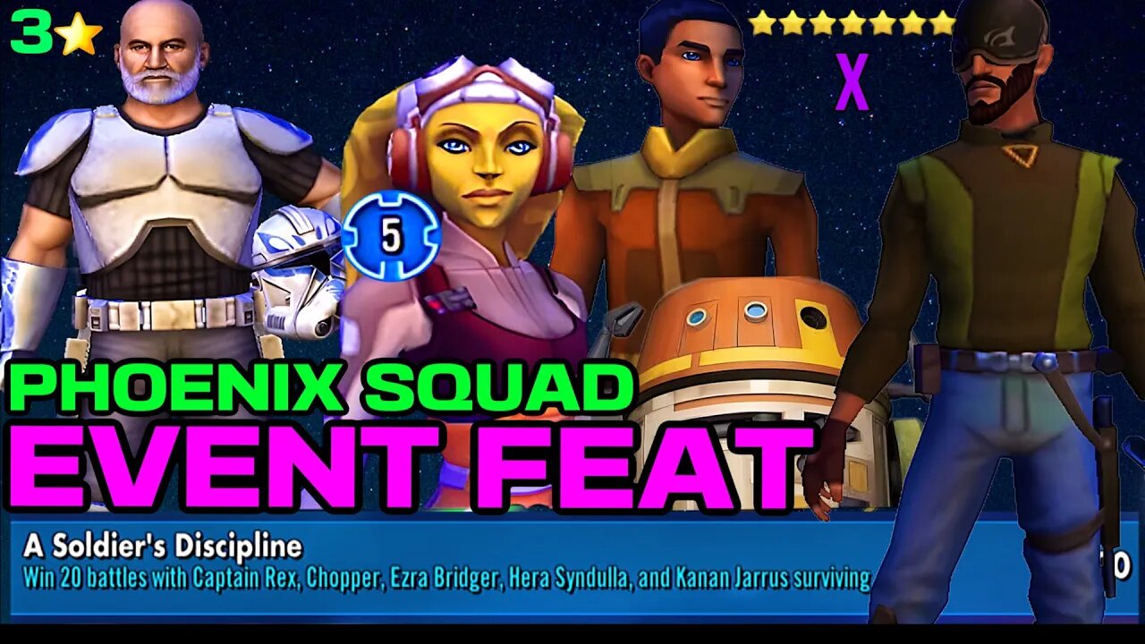 GALACTIC CONQUESTS, EVENT FEAT w/WEAK PHOENIX SQUAD - SWGOH