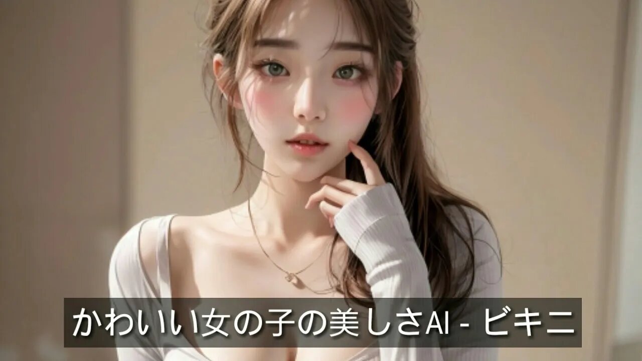 かわいい女の子の美しさAI - ビキニ