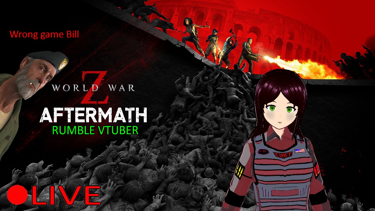 (VTUBER) - Me and my friend Survive a huge horde of Zombois - World War Z - Rumble