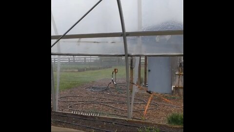 Pop up spring rain storm