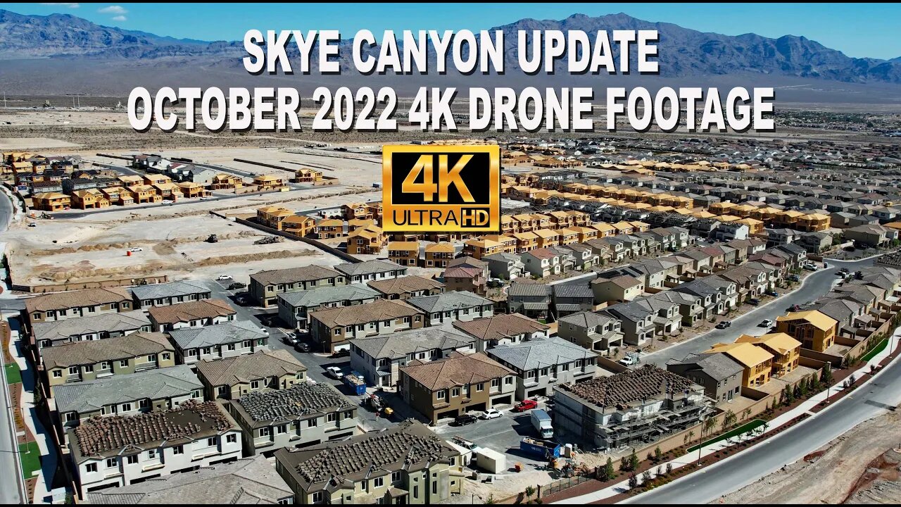 Skye Canyon October 2022 Update 4K Drone Footage