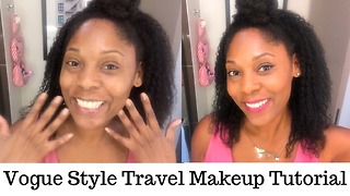 Vogue style travel makeup tutorial