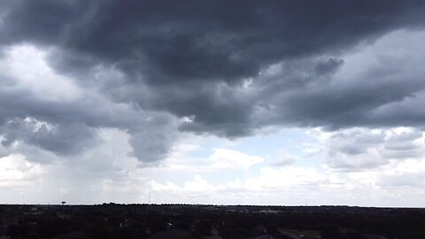 Storm Approaches Drone View