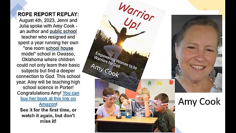 Amy Cook, Author of Warrior Up! - ROPE Report Replay