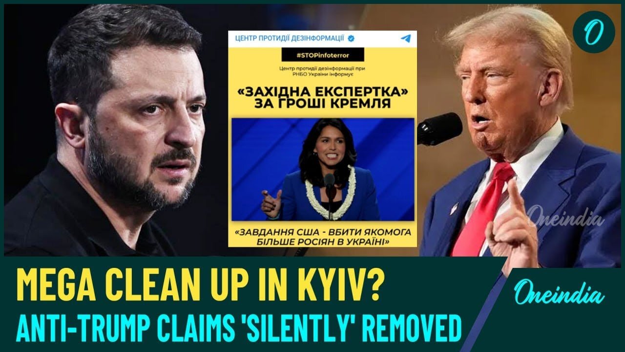 Fear of Trump in Ukraine? Zelensky’s Team Quietly Deletes Posts New Intel Chief Gabbard| Watch