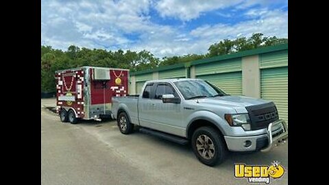 Like New - 2023 8' x 10' Concession Trailer and Ford F150 Truck for Sale in Florida