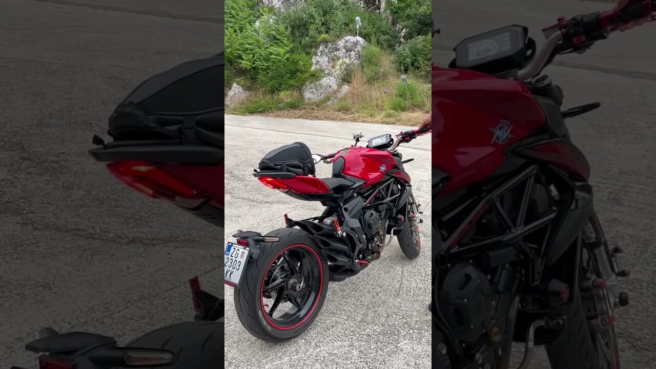 MV Agusta Brutale 800 - Corse Trio Exhaust sound (No mufflers)