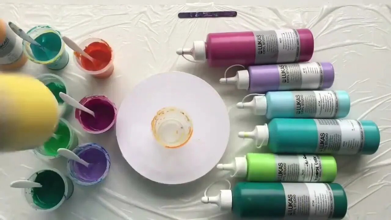 FLUIDART EYE STEP BY STEP painting tutorial