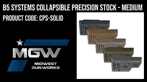 B5 Systems Collapsible Precision Stock - Medium - CPS-SOLID