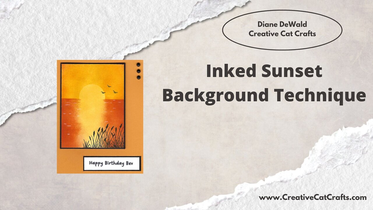 Inked Sunset Background Technique