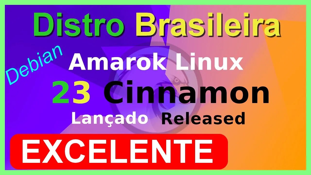 Lançamento Amarok Linux Cinnamon Debian. Distro Brasileira leve, estável, rápida e muito bonita.