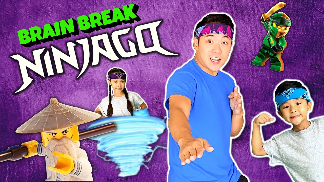 🏯 Lego NINJAGO Brain Break for Kids | Funny Workout | GoNoodle Inspired