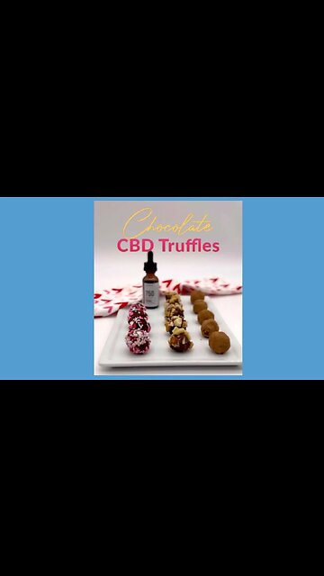 Treat your Valentine 💕with these decadent homemade Chocolate CBD Truffles.