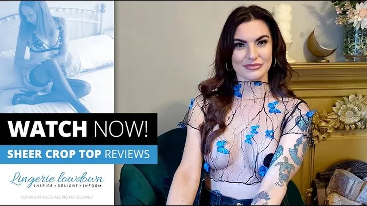 Amber T : SHEIN lettuce trim butterfly appliques mesh top [PREVIEW]