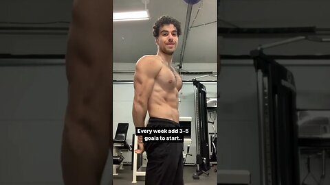 Weekly Goals To Help You Grow More #workoutgoals #muscle #shorts #fitness #youtubeshorts