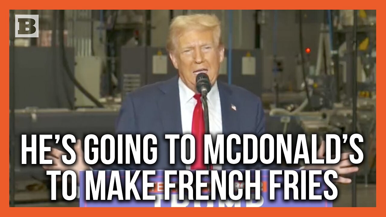 Trump Calls Out Kamala's McDonald's Claim: "I'm Going to Work the French Fries"