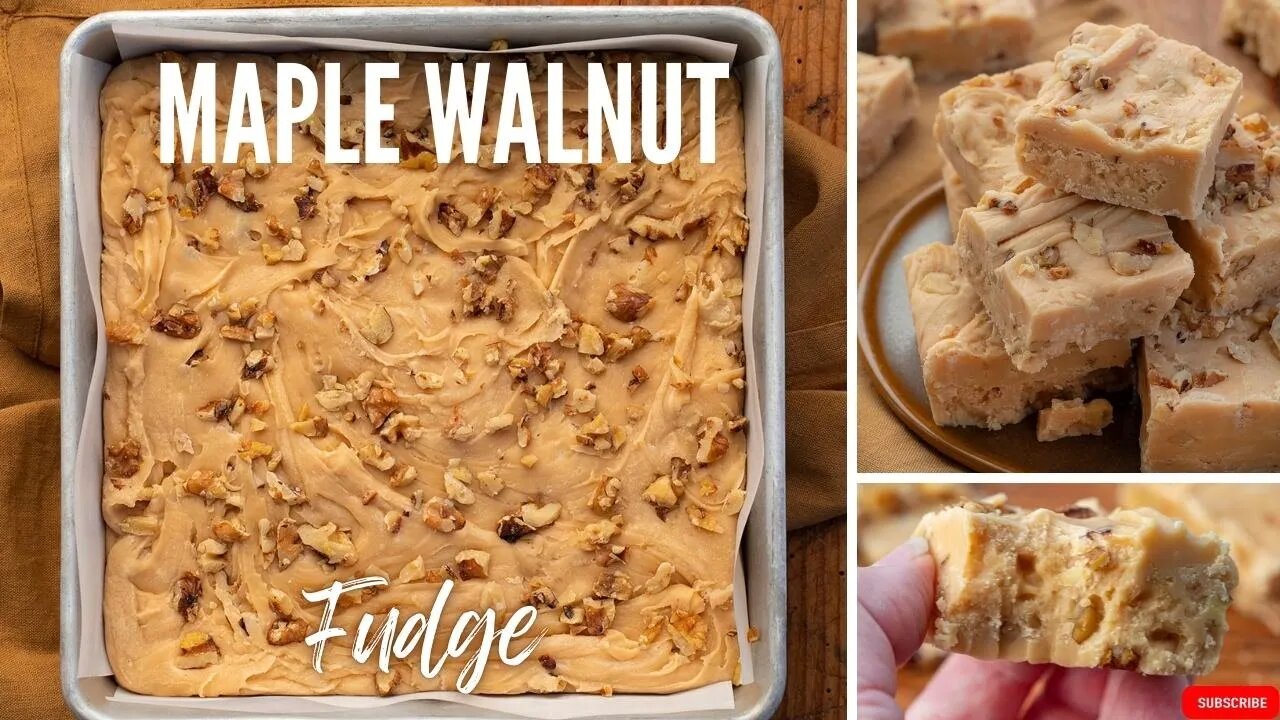 How to Make Maple Walnut Fudge --iambaker.net