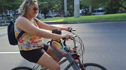 PRIMEIRO PASSEIO DE BICICLETA DO DUDU PARQUE DO FLAMENGO Rio RJ 202301221630