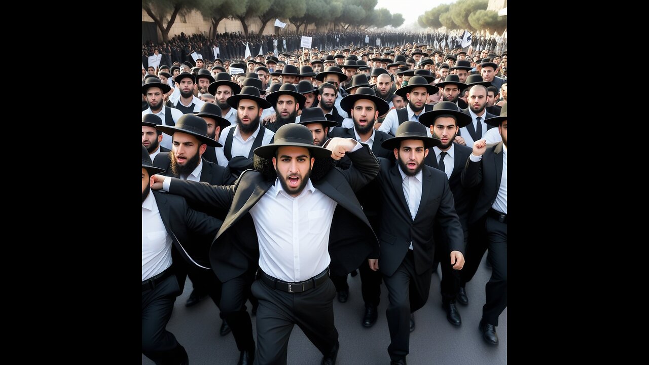 IDF Beats Ultra-Orthodox Jewish people well protesting going to the Army.