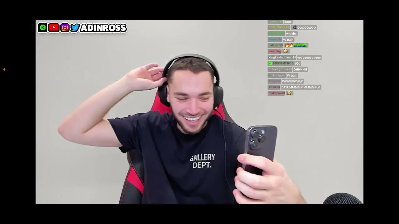 ADIN ROSS GOES CRAZY ON KICK *HILARIOUS* 😂ðŸ˜