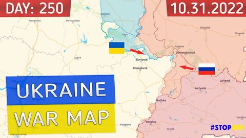 Russia and Ukraine war map 31 October 2022 - 250 day invasion | Military summary latest news today