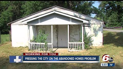 Abandoned homes breeding crime across Indianapolis