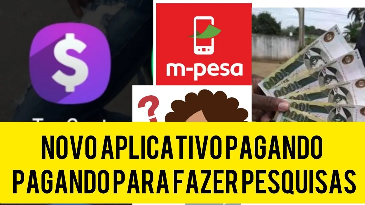 NOVO APLICATIVO PAGANDO 25$ PARA FAZER PESQUISAS E BAIXAR APLICATIVOS