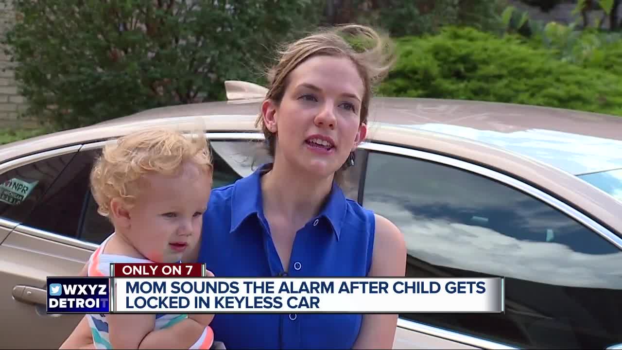 Novi mom warns of keyless entry systems after toddler gets locked in hot car