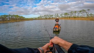 Hidden Mud Hole With HUNDREDS of Trout | Kayak Fishing