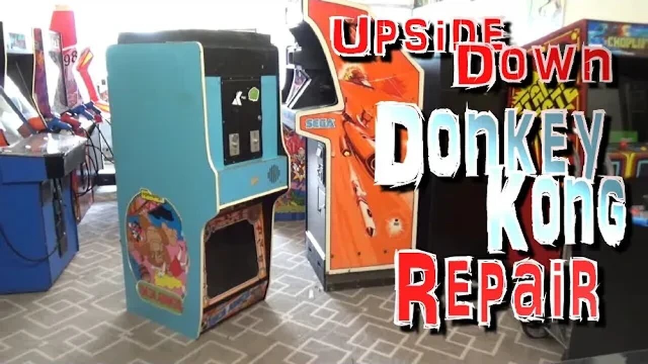 Repairing The PCB & Monitor In An Upside-Down Nintendo Donkey Kong Arcade Machine Someone Brought Us