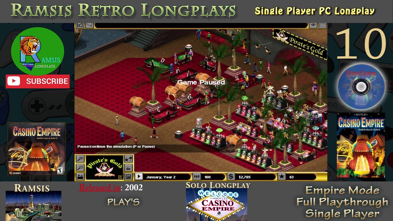 Hoyle Casino Empire | PC Game | 2002 | Casino #6 - Pirates Gold | Episode #10 | Retro Longplay