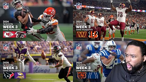 NFL Week 3 All Game Highlights Reaction