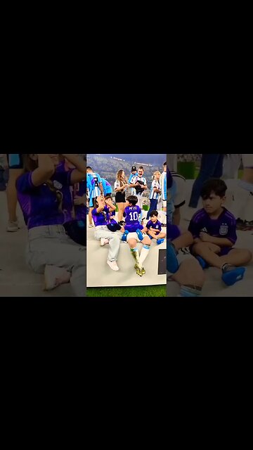 Lionel Messi celebrates World Cup win with his family ❤️ #shorts #foryou #viral #ARG