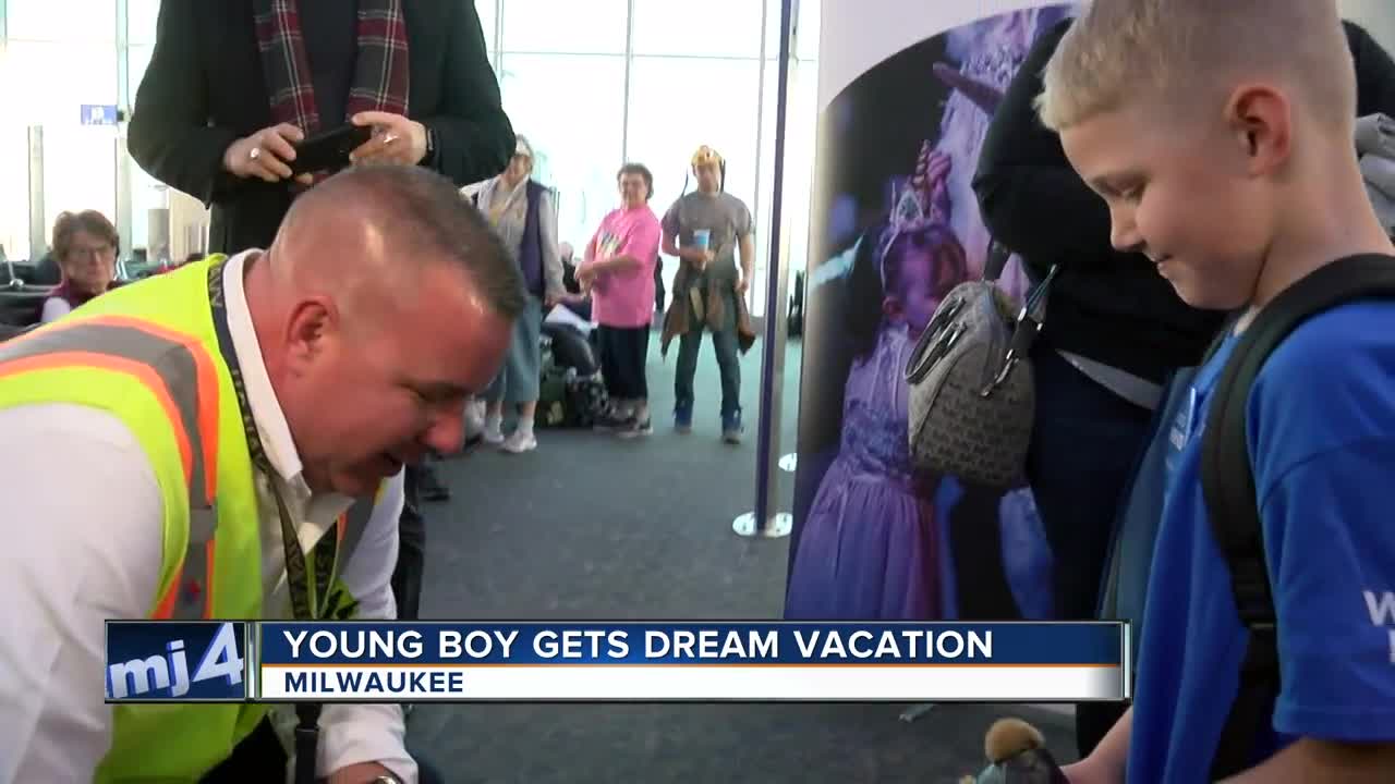 Young boy gets dream vacation
